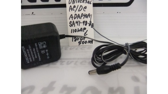 Universal SA41-92-2B ac to dc adaptor